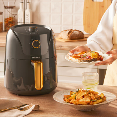 Homend Airfryday 2505H 8 Farklı Programlı, 4,3 Litre Airfryer Antrasit