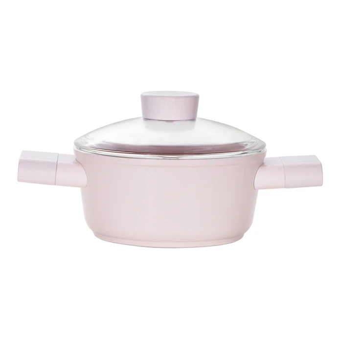 Emsan Swiss Crystal Derin Tencere- Pembe 16 cm Emsan Swiss Crystal Derin Tencere- Pembe 16 cm Emsan Swiss Crystal Derin