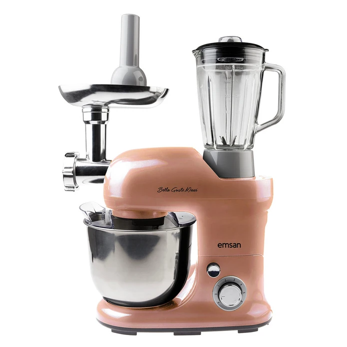 Emsan Bella Gusto Maxi Golden Pink Kıyma Çekme /Sucuk-Sosis/İçli Köfte Aparatlı/Smooth Hazneli Hamur Yoğurma Makinesi 13