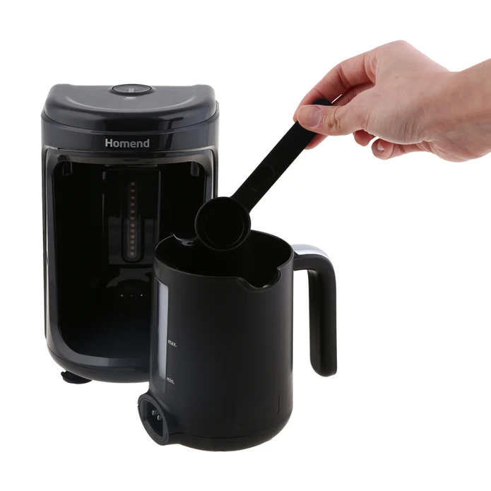 Homend Premium 4'lü Elektrikli Çeyiz Seti Tost, Kahve, Çay Makinesi ve Blender Seti Siyah
