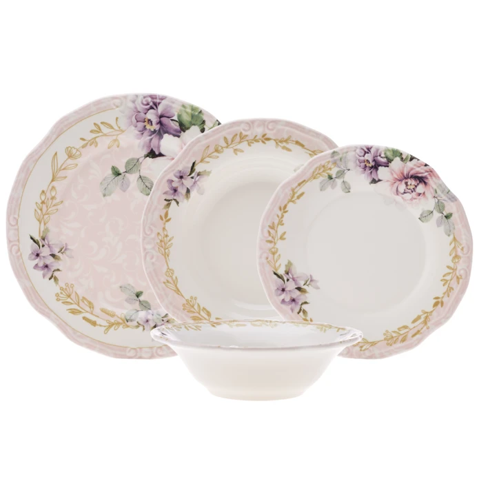 Emsan Flory Stoneware 24 Parça 6 Kişilik Yemek Takımı