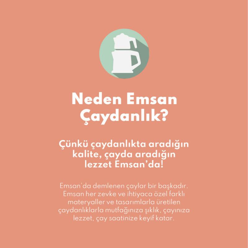 Emsan Cordoba Maxi Çaydanlık Takımı 1.1 - 2.1 Lt