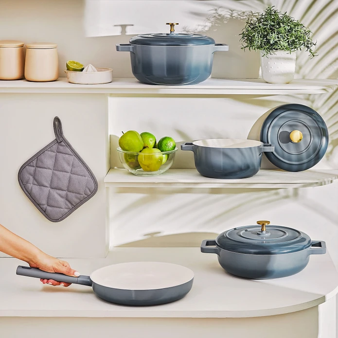 Emsan Blue Royal 7 Parça Tencere Seti