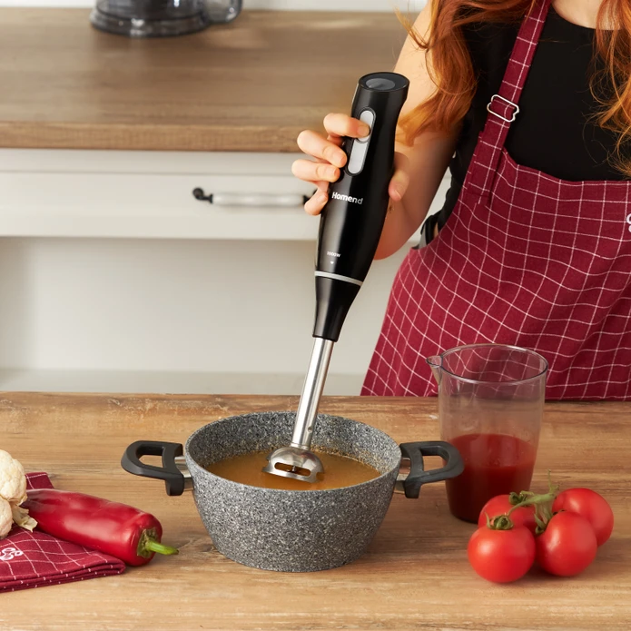 Homend Handmaid 1908H Blender Set Siyah Gri