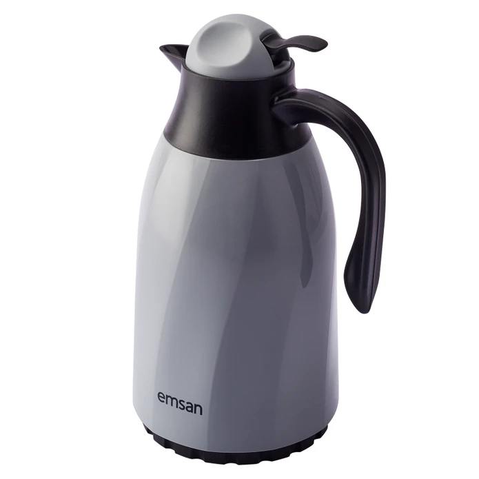 Emsan Sırça Termos 1,3 L Gri
