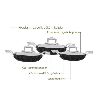 Emsan Diagon 6 Parça Sahan Set