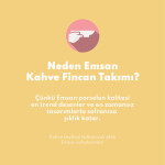Emsan Sonsuz Aşk 2 Kişilik Kahve Fincanı Takımı Kırmızı 100 ml