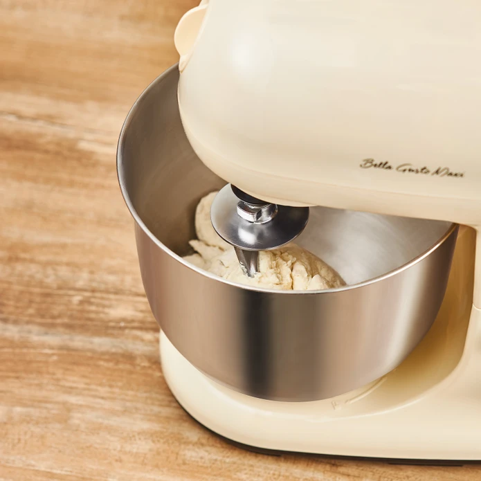 Emsan Bella Gusto Maxi Krem Kıyma Çekme /Sucuk-Sosis/İçli Köfte Aparatlı/Smooth Hazneli Hamur Yoğurma Makinesi 1300W 5L
