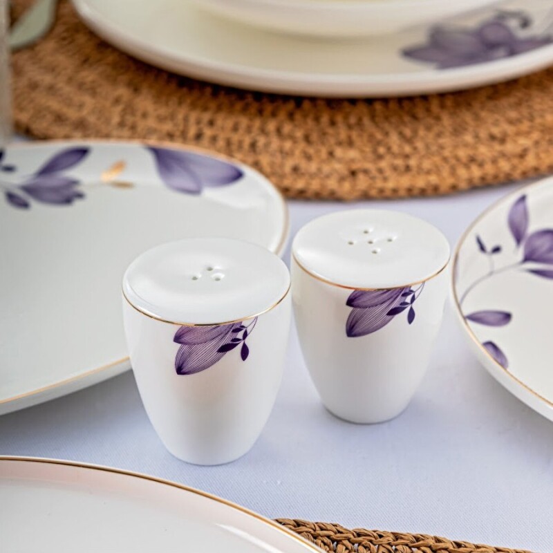 Emsan Isley New Bone 53 Parça 12 Kişilik Yuvarlak Yemek Takımı Lacivert