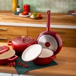 Emsan Red Royal 7 Parça Tencere Seti