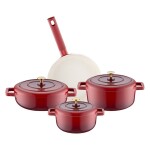 Emsan Red Royal 7 Parça Tencere Seti