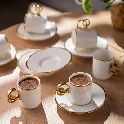 Emsan Modern 80 ml 6'lı Kahve Fincan Takımı