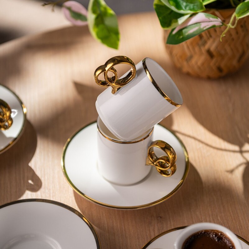 Emsan Wedding 90 ml 6'lı Kahve Fincan Takımı