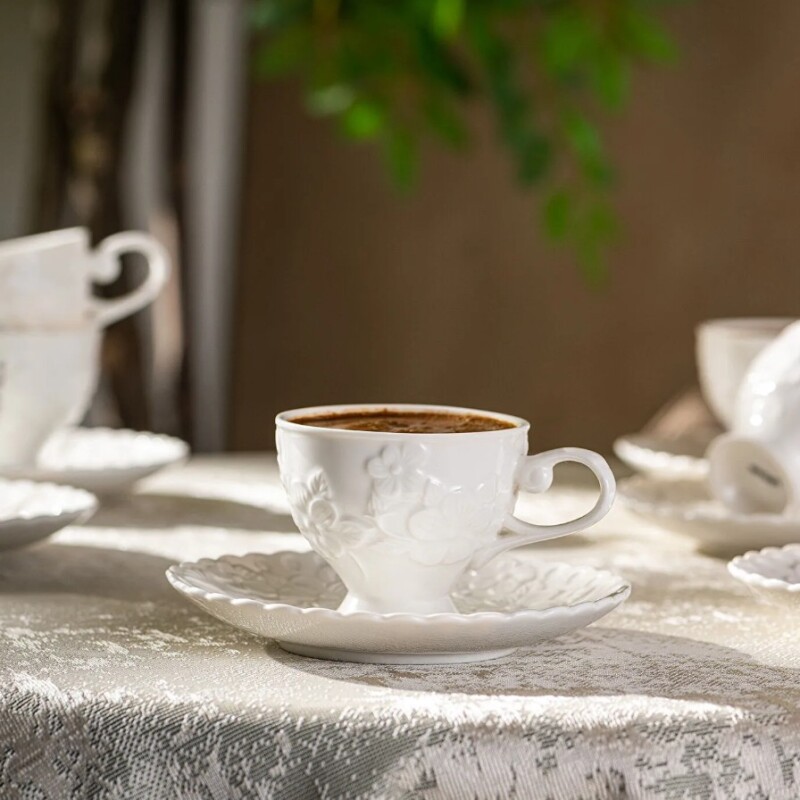 Emsan Laren 90 ml 6'lı Kahve Fincan Takımı