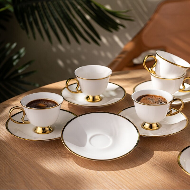 Emsan Rozzental 80 ml 6'lı Kahve Fincan Takımı