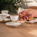 Emsan Rozzental 80 ml 6'lı Kahve Fincan Takımı