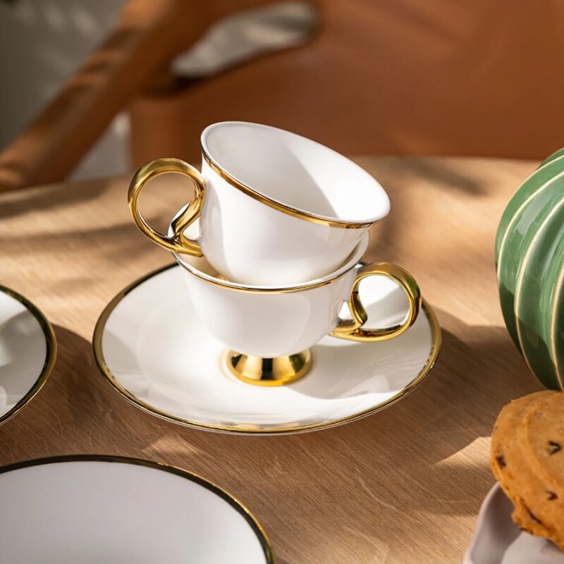 Emsan Rozzental 80 ml 6'lı Kahve Fincan Takımı