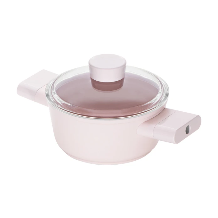 Emsan Swiss Crystal Derin Tencere- Pembe 16 cm Emsan Swiss Crystal Derin Tencere- Pembe 16 cm Emsan Swiss Crystal Derin